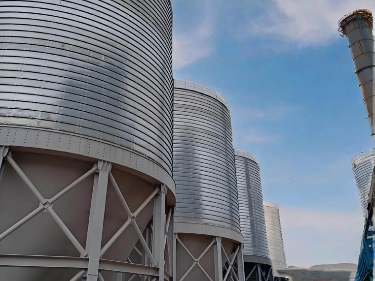 slag storage silo